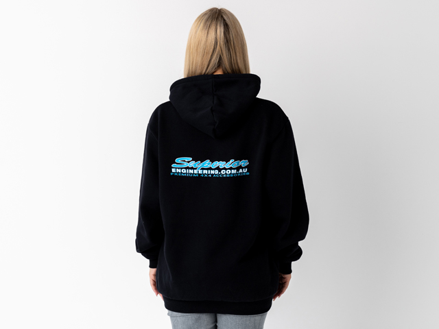 Superior Unisex Hoodie Black (Each) - SUP-HOODIE-U-BLK-XXX